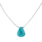 Liquid Sterling Silver Native American Turquoise Necklace JX126749